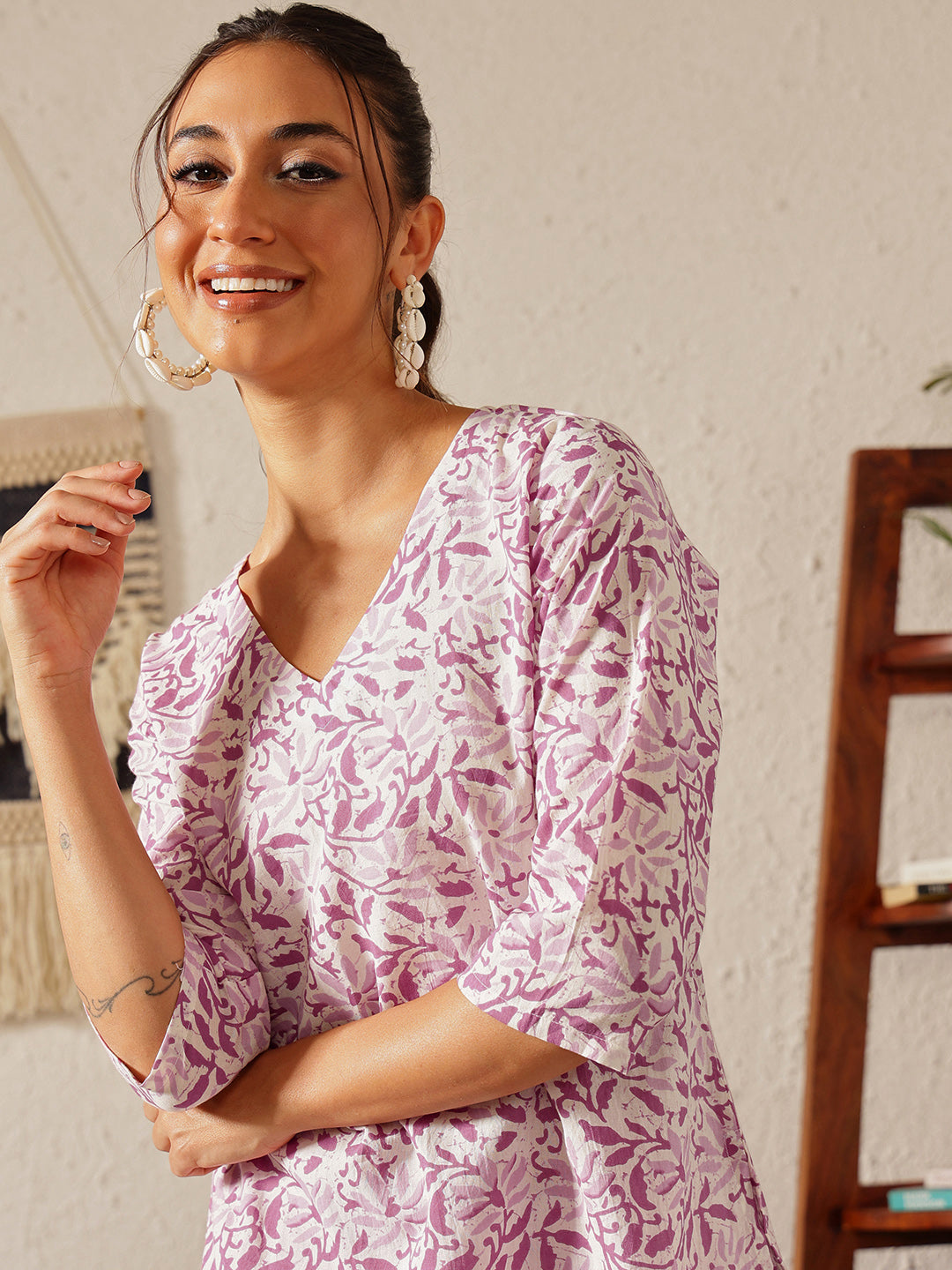 Nature's Weave Co-ord Set: Gulabi Charm