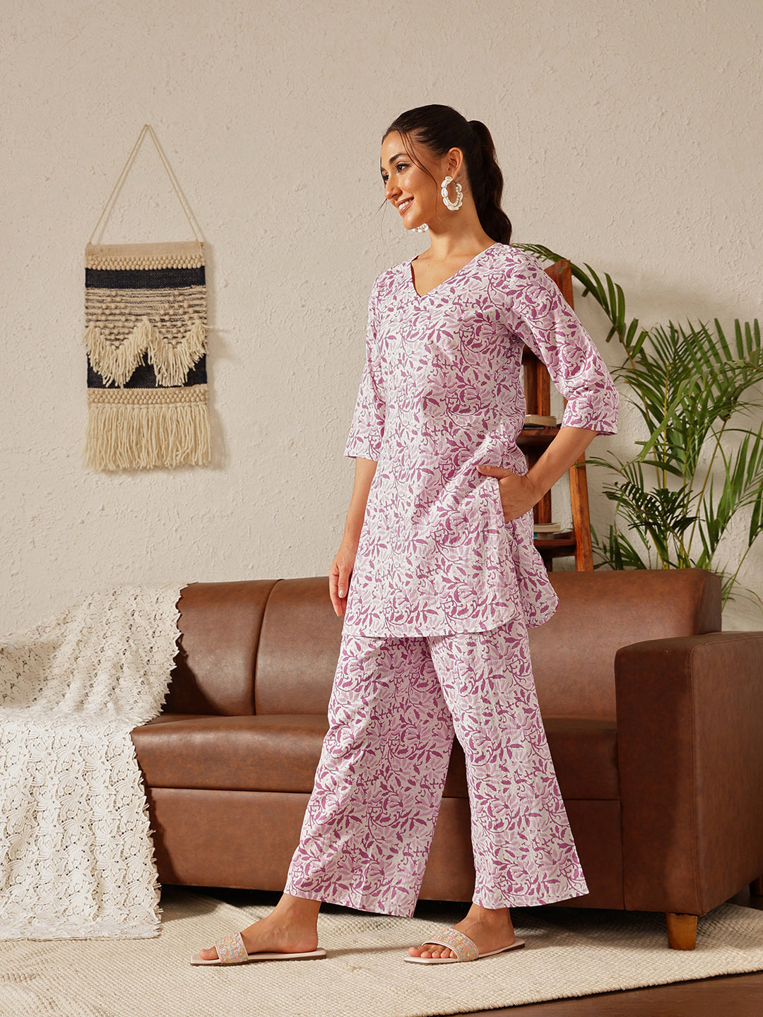 Nature's Weave Co-ord Set: Gulabi Charm
