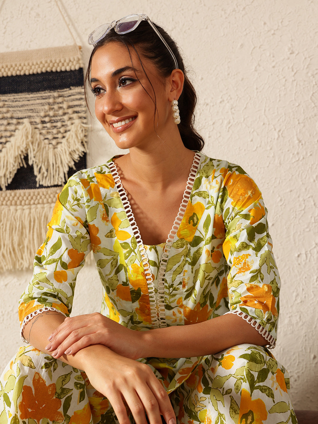 Modern Muse Co-ord Set: Golden Lily